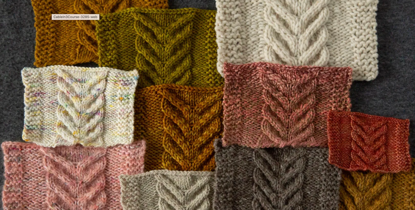 Intro to CABLE KNITTING - August 29th 10:30-12:30