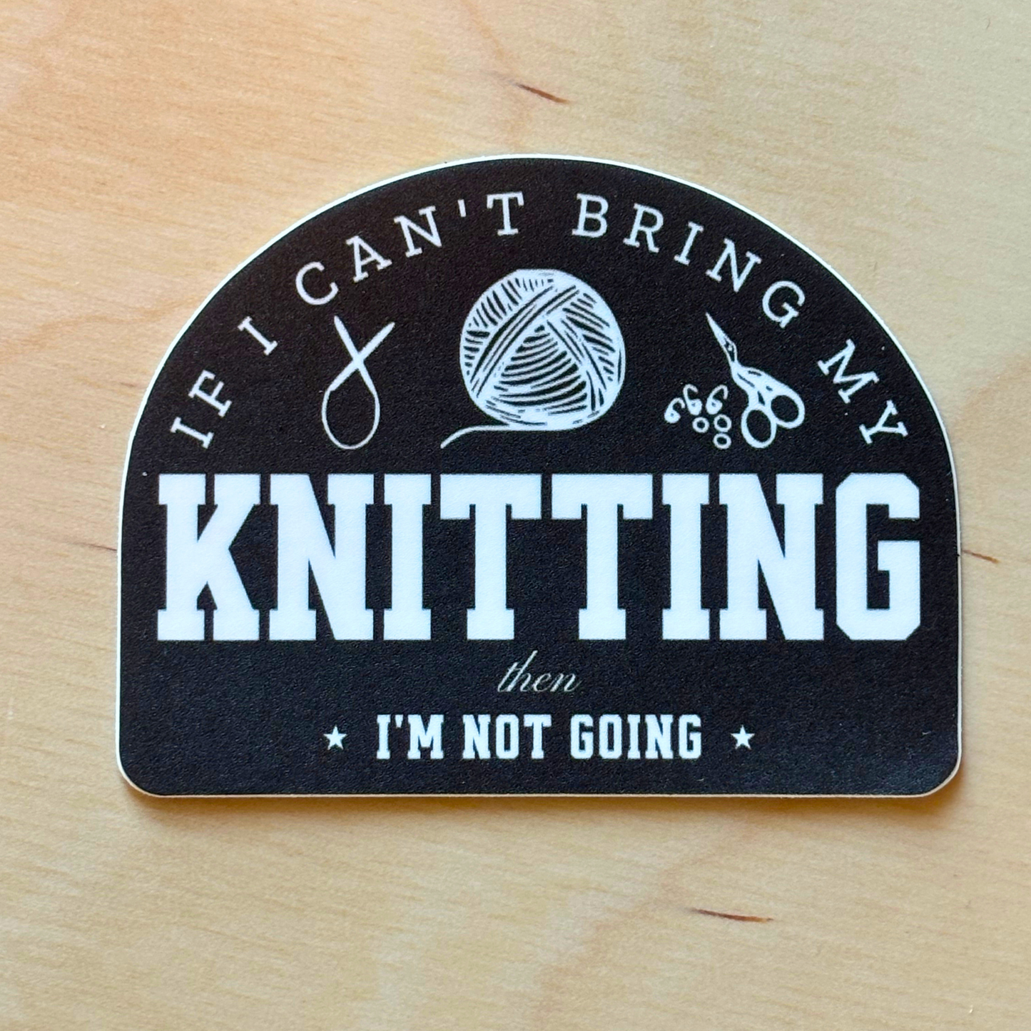 Vinyl Sticker Laptops, Bumpers Bring My Knitting Yarn Stash