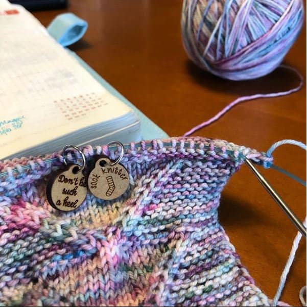 Sock Knitting - Stitch Markers (set of 6)