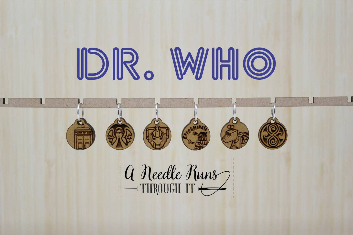 Dr. Who Inspired - Stitch Markers (set of 6)