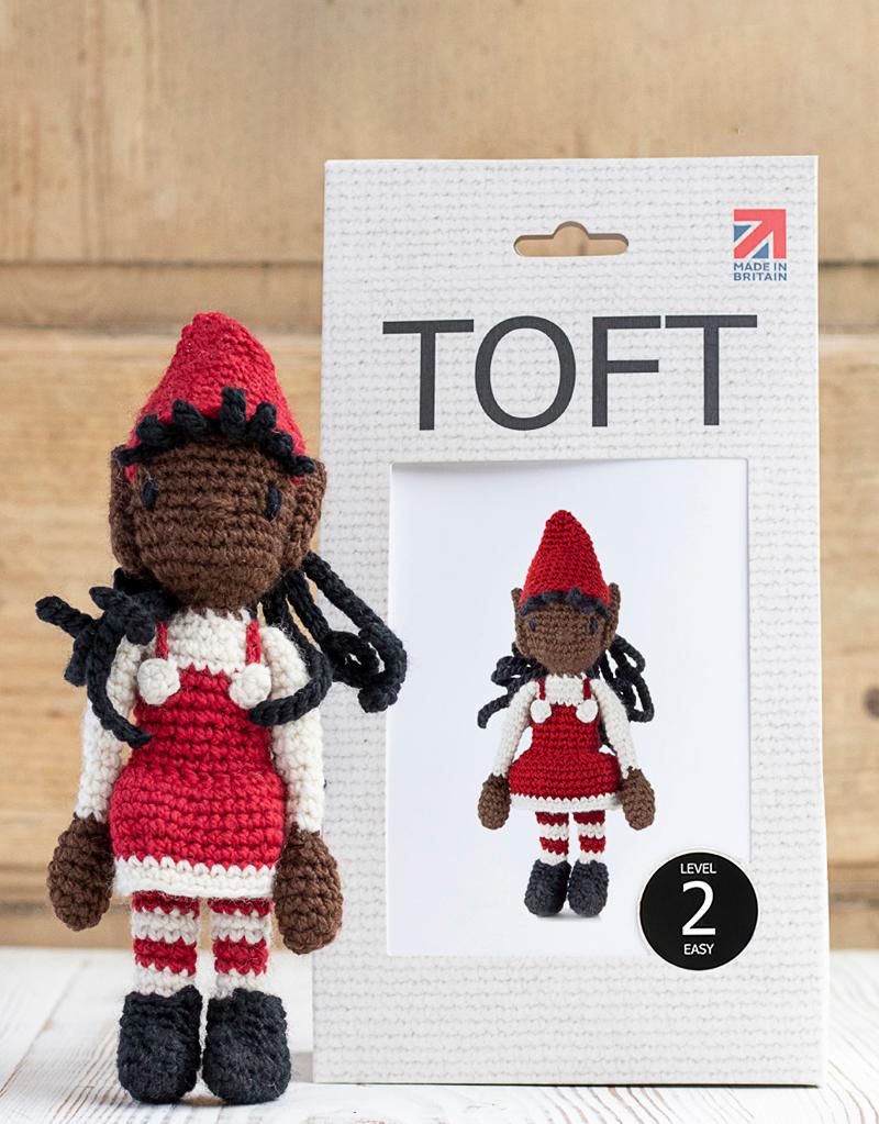 toft; crochet; kit; elfie doll;