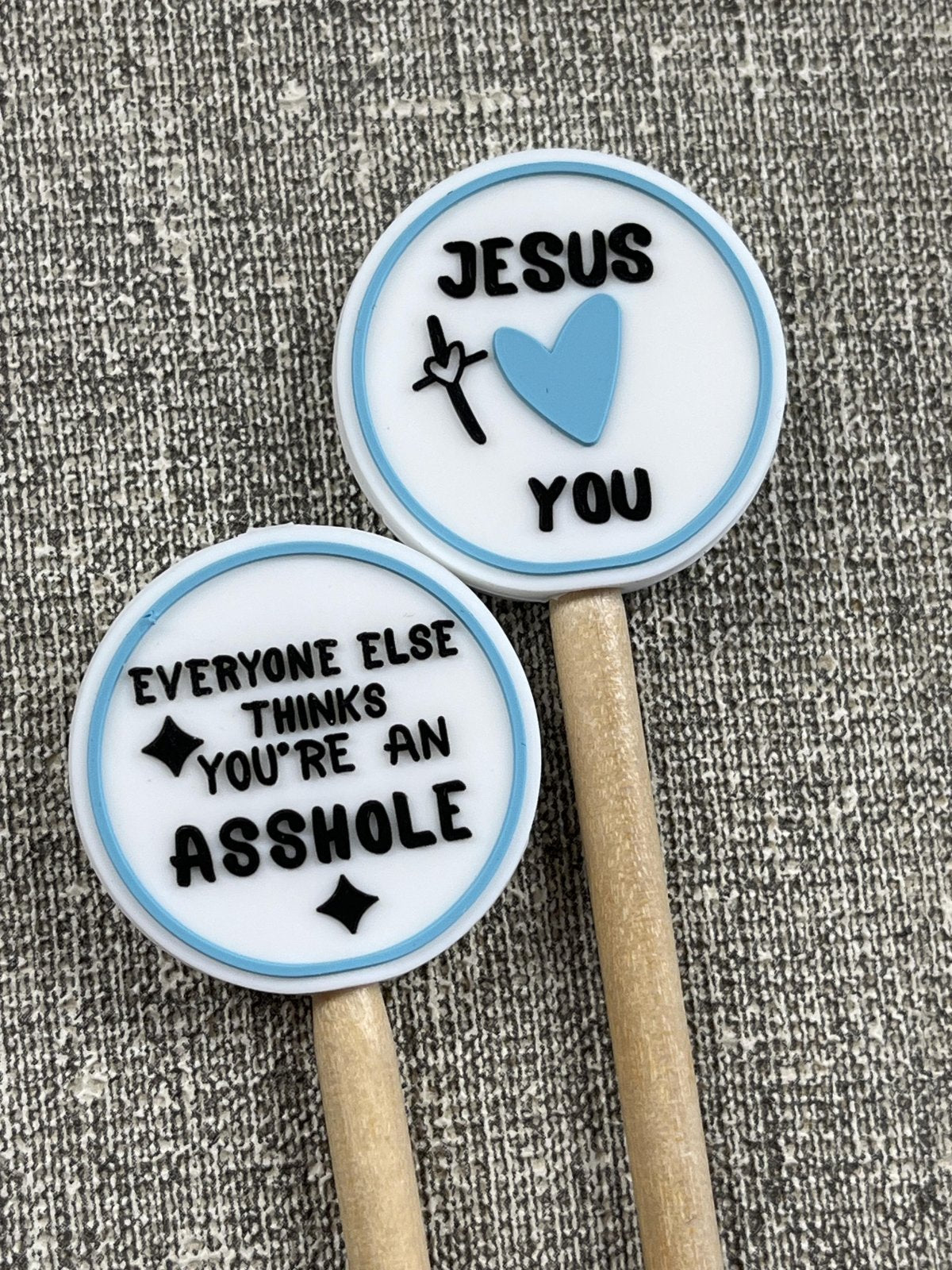 Minnie; Purl; Stitch Stoppers; jesus loves you;