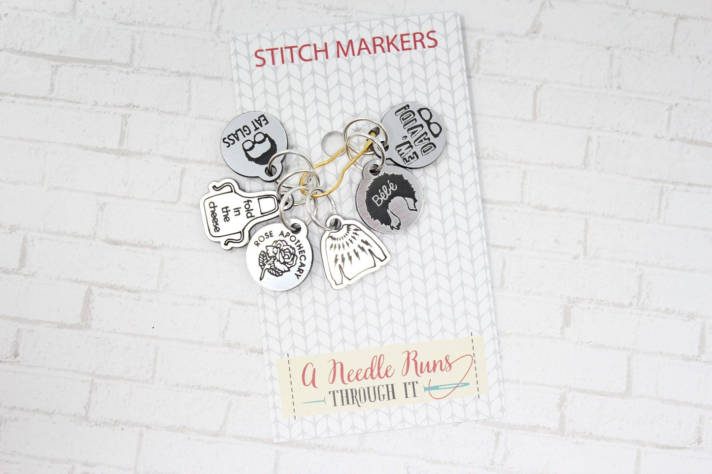 Schitts Creek Inspired- Stitch Markers (set of 6)