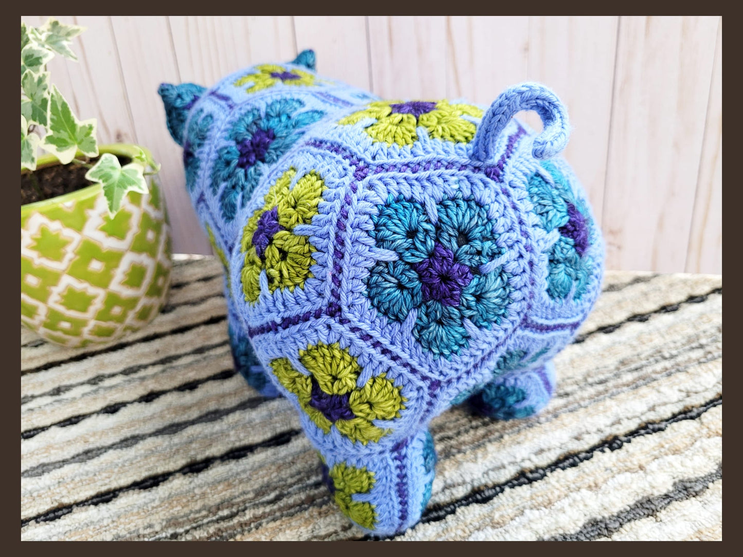 Crochet an African Flower Pig October 12, 26th & November 9th Class