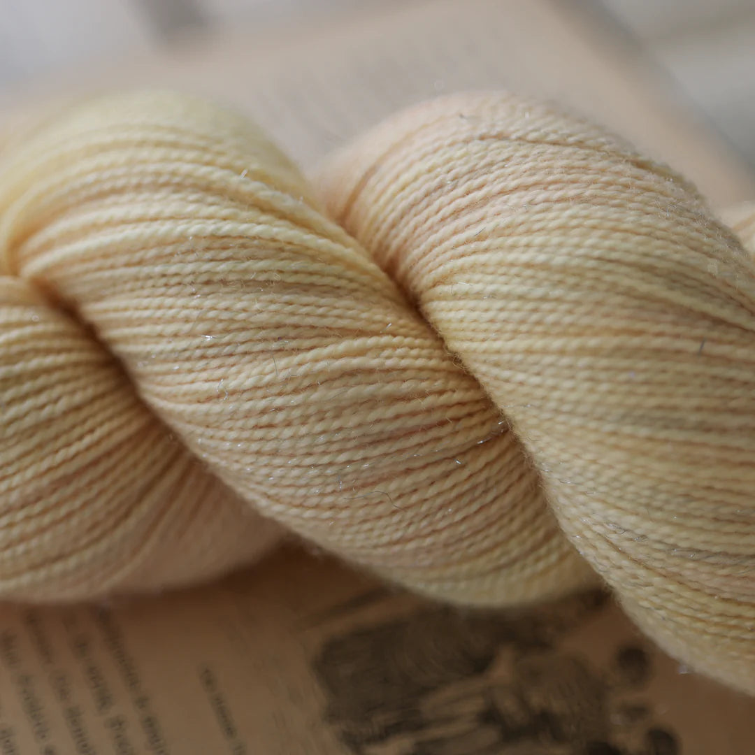 bad sheep yarn; fingering; sparkle; incandescently happy;