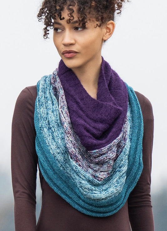 malabrigo; caprino; blue sky fibers; kit; Union Cowl;