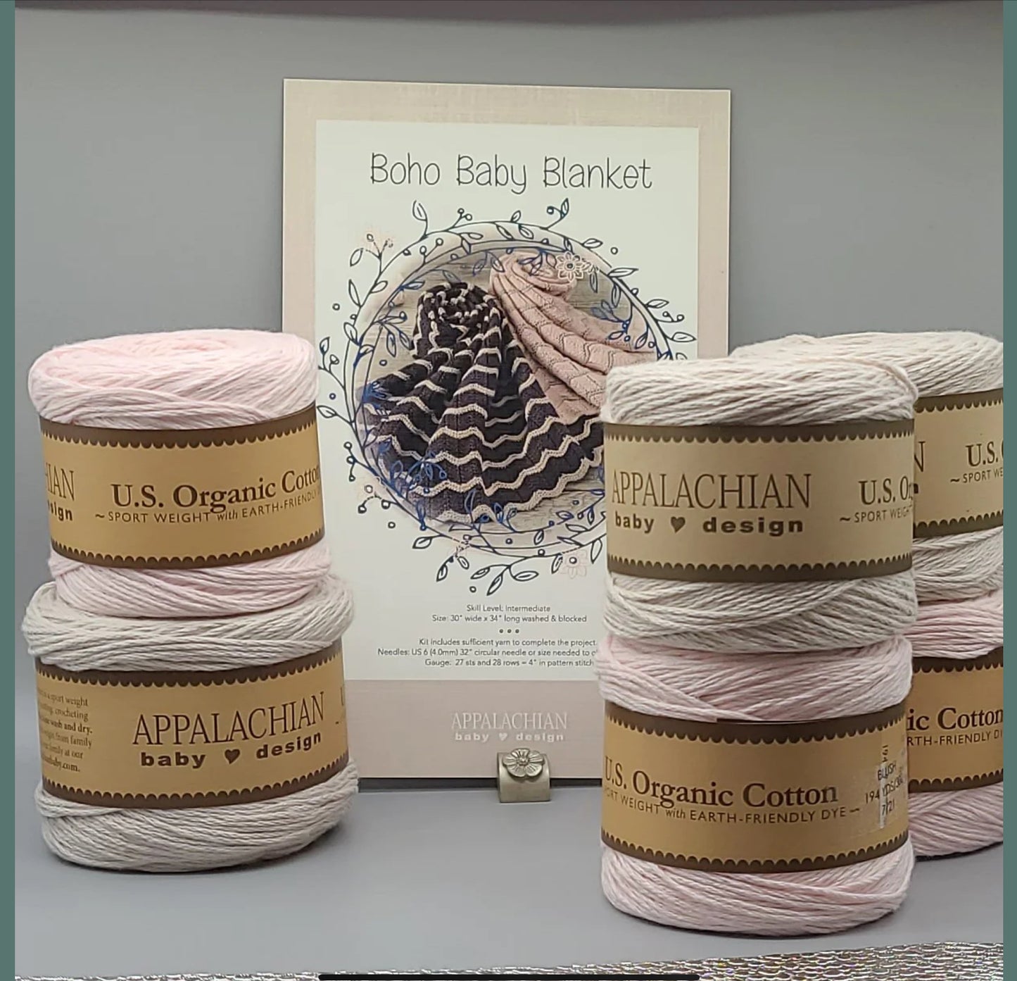 Appalachian Baby Designs Organic Cotton Knitting Baby Blanket Kits -  Sister-Arts Studio — Sister-Arts Studio
